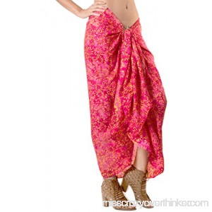 LA LEELA Women Beachwear Bathing Sarong Bikini Cover up Wrap Dress 26 Plus Size 78X43 B07P56WCX6